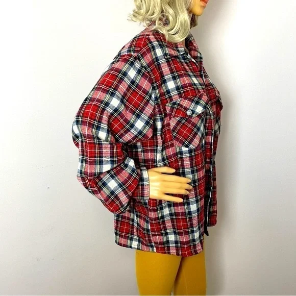 Sears King Road Plaid Button-Down Shirt – Size 16-16.5 (L), Unisex - Picture 3 of 9